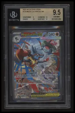 2025 Pokemon TCG Mega Evolution Mega Lucario ex SIR BGS 9.5 - Image 1