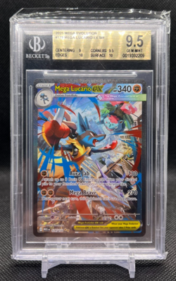 2025 Pokemon TCG Mega Evolution Mega Lucario ex SIR 179 BGS 9.5 - Image 1