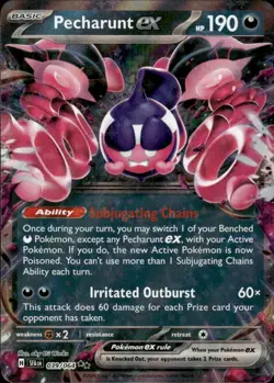 Pecharunt ex 039/064 Double Rare Shrouded Fable Pokemon Near Mint - Image 1