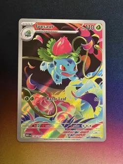 Pokemon Ivysaur 134/132 Me01: Mega Evolution Holo Illustration Rare Full Art - Image 1
