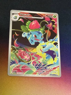 Pokemon Ivysaur 134/132 Me01: Mega Evolution Holo Illustration Rare Full Art - Image 2