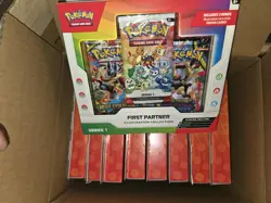 Pokemon TCG First Partner Illustration Collection Series Case of 9 - Image 1