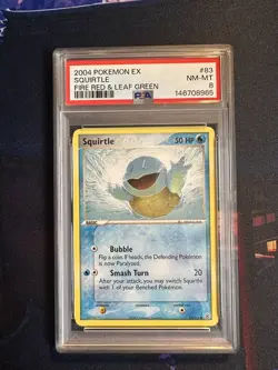 2004 POKEMON EX FIRE RED & LEAF GREEN #83 SQUIRTLE PSA 8 - Image 1