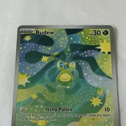 Pokemon TCG Budew 221/217 ASC Holo Basic 30HP Nintendo Yoko Hishida 2026 - Image 2