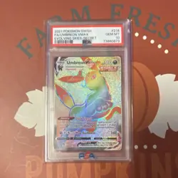 Pokemon Umbreon VMAX Secret Rare Full Art Holo PSA 10 Evolving Skies 214/203 - Image 1