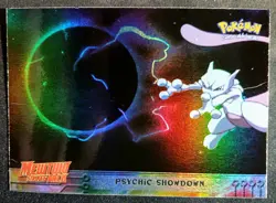 1999 Topps Pokemon The First Movie Rainbow Foil First Print Blue Logo #33 Rare - Image 1