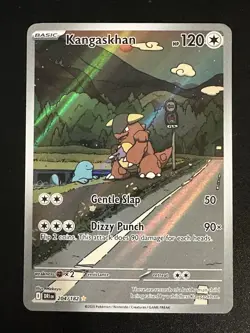 Kangaskhan 204/182 Pokemon Destined Rivals Illustration Rare Full Art Holo LP - Image 1