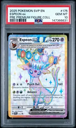 Espeon EX # 175 BSP | Pokemon TCG - 2025 Premium Figure Collection | PSA 10 - Image 1