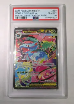 Mega Venusaur ex Pokemon Mega Evolutions SIR #177- PSA 10 - Image 2
