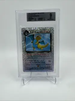 2002 POKEMON DARK DRAGONITE LEGENDARY COLL. REVERSE HOLO RARE #5 BGS 9 - Image 4