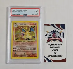 Pokemon Base Set Holo Charizard 004/102- PSA 6 - Image 1