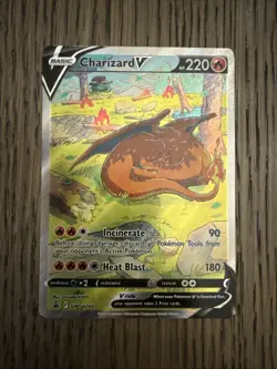 Pokemon Charizard v Full Art Holo Black Star Promo 2022 SWSH260 - Image 1