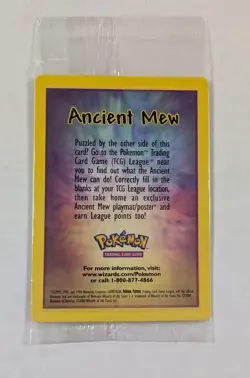 SEALED Ancient Mew Pokemon Movie Holo Promo 2000 WOTC - Image 2