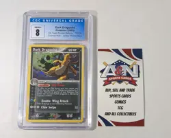 Pokemon 2004 Dark Dragonite EX Team Rocket Returns #15- CGC 8 - Image 1