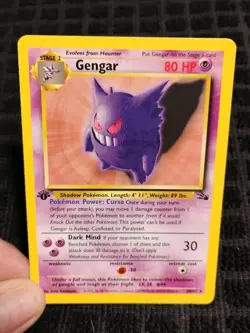 Gengar 20/62 1st Edition Fossil Rare NM NEVER PLAYED TCG Pokemon - Image 3