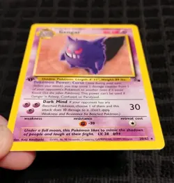 Gengar 20/62 1st Edition Fossil Rare NM NEVER PLAYED TCG Pokemon - Image 4