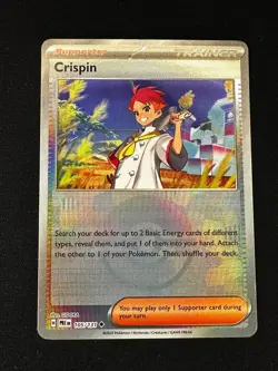 Pokemon Crispin - (Poke Ball Pattern) 105/131 Sv: Prismatic Evolutions Holo (NM) - Image 1