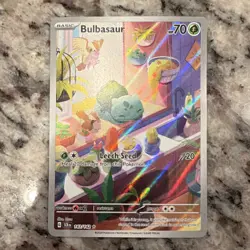 Pokemon Bulbasaur 143/142 Sv07: Stellar Crown Illustration Rare Full Art Holo - Image 1