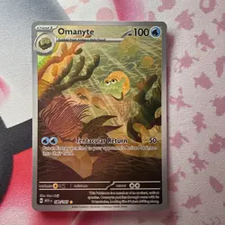Pokemon Omanyte Illustration Rare Holo Sv: Scarlet & Violet 151 180/165 Nm🔥 - Image 1