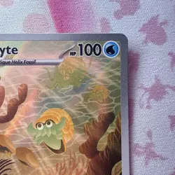 Pokemon Omanyte Illustration Rare Holo Sv: Scarlet & Violet 151 180/165 Nm🔥 - Image 4