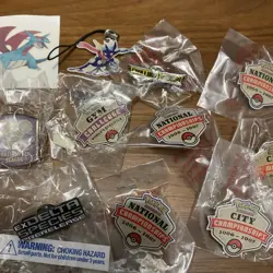 Pokemon TCG World's Qualifier Gym Challenge, City, Prerelease HUGE Pin Lot Rare - Image 3