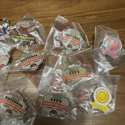 Pokemon TCG World's Qualifier Gym Challenge, City, Prerelease HUGE Pin Lot Rare - Image 4