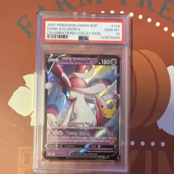 Pokemon Dark Sylveon V SWSH134 Sword & Shield Promo Holo 2021 PSA 10 - Image 1