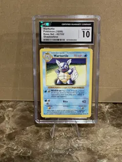 Pokemon Wartortle 42/102 Shadowless Base Set CGC 10 GEM MINT - Image 4