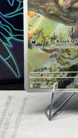 Liepard Illustration Rare 137/086 Pokemon White Flare Holo Full Art - Image 5