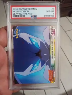 1999 Topps Pokemon Movie Edition Leaving The Nest #4 Psa 8 - Image 1