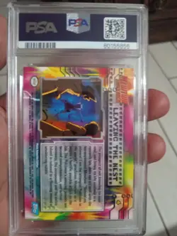 1999 Topps Pokemon Movie Edition Leaving The Nest #4 Psa 8 - Image 3