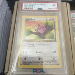 Pokemon Jigglypuff 54/64 Jungle 1st Edition Regular PSA 9 1999 English - Image 1