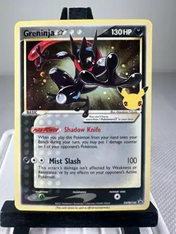 Pokemon TCG Greninja Gold Star SWSH144 Celebrations Black Star Promo LP - Image 1