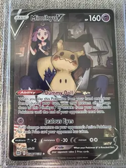 Pokemon Mimikyu V Ultra Rare Holo Brilliant Stars TG16/TG30 Trainer Gallery - Image 1