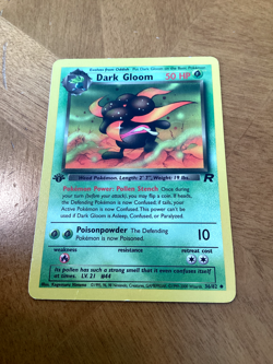 2000 Pokemon Team Rocket First Edition Dark Gloom #36/82 - Image 1