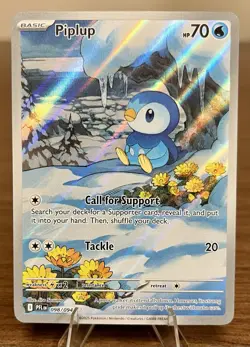 Pokemon TCG Piplup 098/094 Phantasmal Flames Illustration Rare Holo NM - Image 1