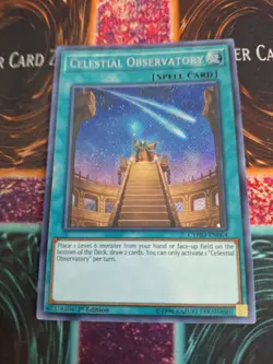 Yugioh Celestial Observatory CYHO-EN064 Secret Rare 1st Edition Near Mint - Image 1