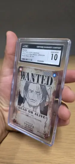 CGC 10 Gem Mint Shanks OP09-004 Wanted Emperors in the New World ONE PIECE JP - Image 2