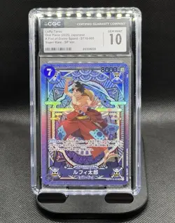 One Piece CGC 10 Gem Mint Luffy-Tarou SP ST18-005 A Fist of Divine Speed OP11 SP - Image 1