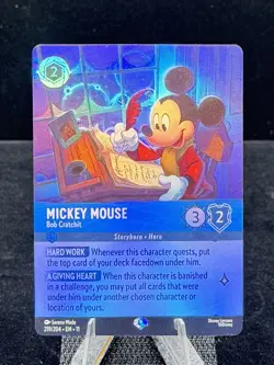 Disney Lorcana-Winterspell-Mickey Mouse-Bob Cratchit-#219-Epic-M/NM - Image 1