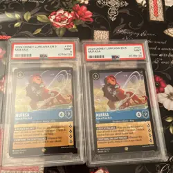 2 x Disney Lorcana Shimmering Skies EN-5 Mufasa Legendary PSA 9 - Image 1