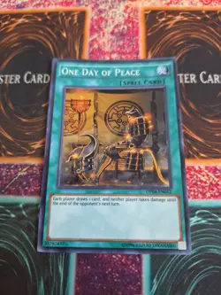 Yugioh One Day of Peace OP04-EN012 Super Rare Unlimited Near Mint - Image 1