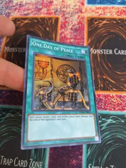 Yugioh One Day of Peace OP04-EN012 Super Rare Unlimited Near Mint - Image 2