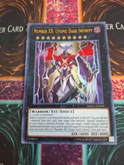 Yugioh Number XX: Utopic Dark Infinity DANE-EN093 Ultra Rare Unlimited Near Mint - Image 1