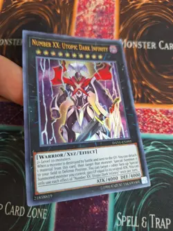 Yugioh Number XX: Utopic Dark Infinity DANE-EN093 Ultra Rare Unlimited Near Mint - Image 2
