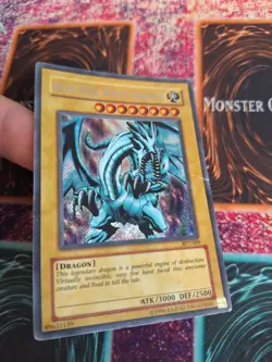 Yugioh Blue-Eyes White Dragon BPT-009 Secret Rare Unlimited MP/HP - Image 2