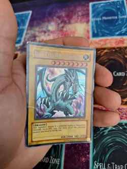 Yugioh Blue-Eyes White Dragon BPT-009 Secret Rare Unlimited MP/HP - Image 3