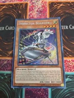 Yugioh Inspector Boarder EXFO-EN035 Secret Rare 1st Edition Near Mint - Image 1