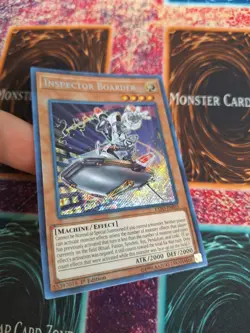 Yugioh Inspector Boarder EXFO-EN035 Secret Rare 1st Edition Near Mint - Image 2