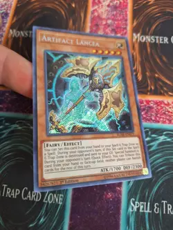 Yugioh Artifact Lancea BLHR-EN079 Secret Rare 1st Edition Near Mint - Image 2